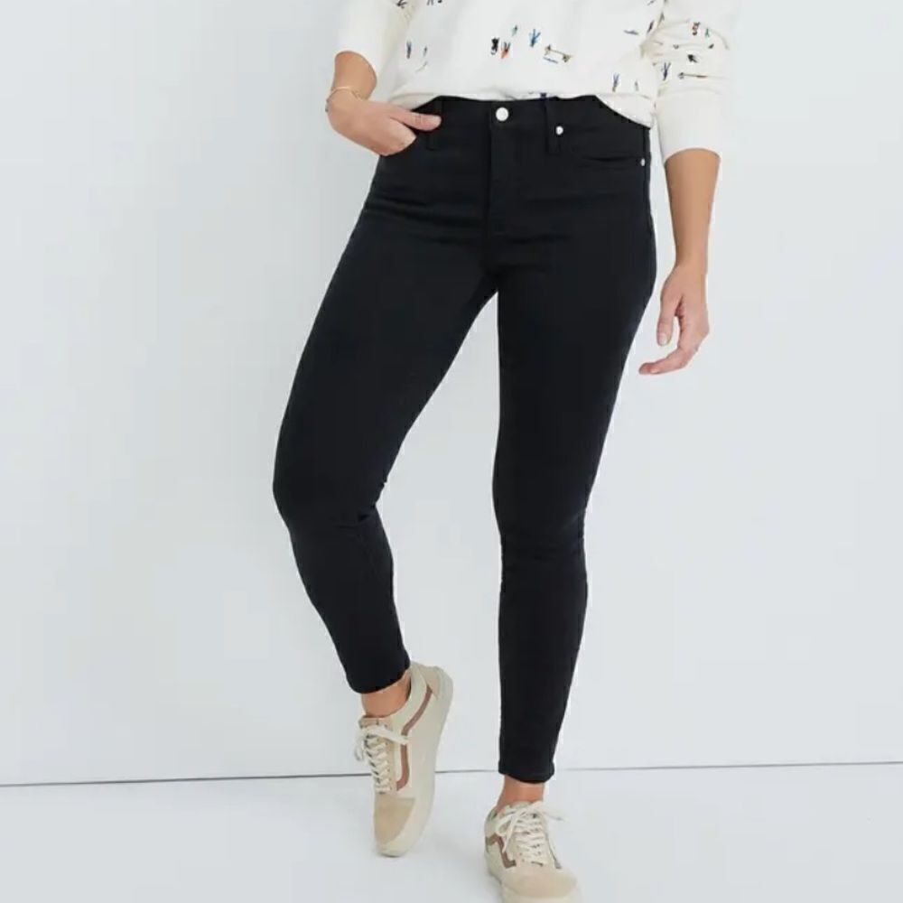 MADEWELL 9" High-Rise Skinny Jeans Black Size 29